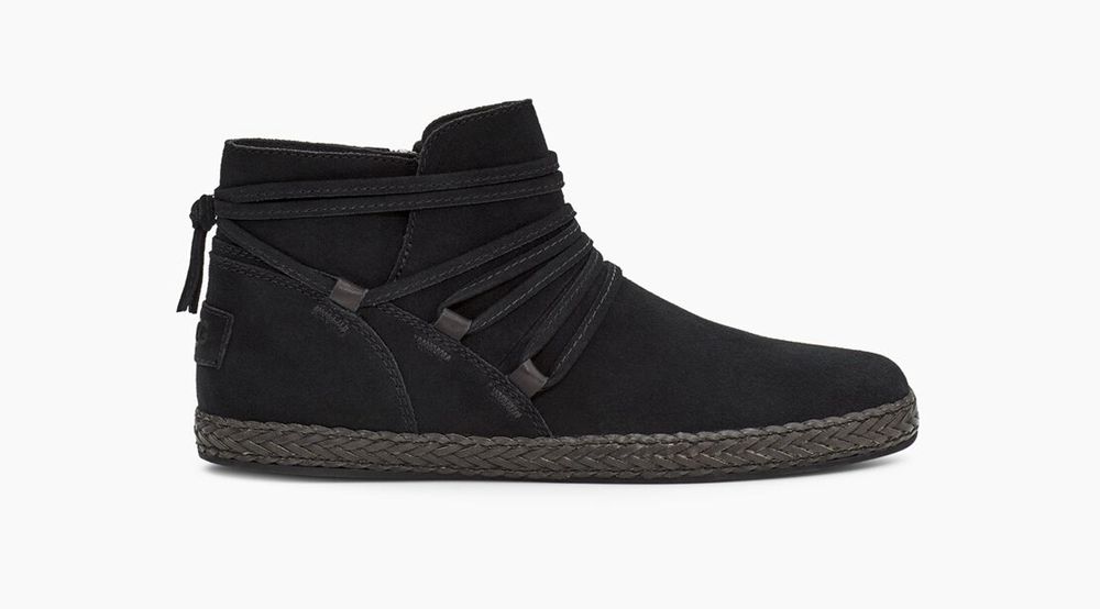 Ugg Classic Boot Womens - Ugg Rianne Black - 389PDXONQ